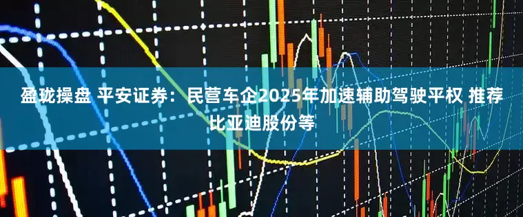 盈珑操盘 平安证券：民营车企2025年加速辅助驾驶平权 推荐比亚迪股份等